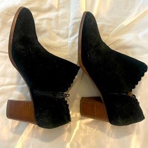 Jack Rogers black suede bootie